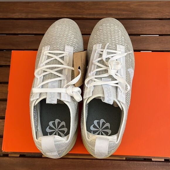 Nike Air VaporMax 2021 FK White Pure Platinum Women Size 8(DC4112-100) - Picture 6 of 14